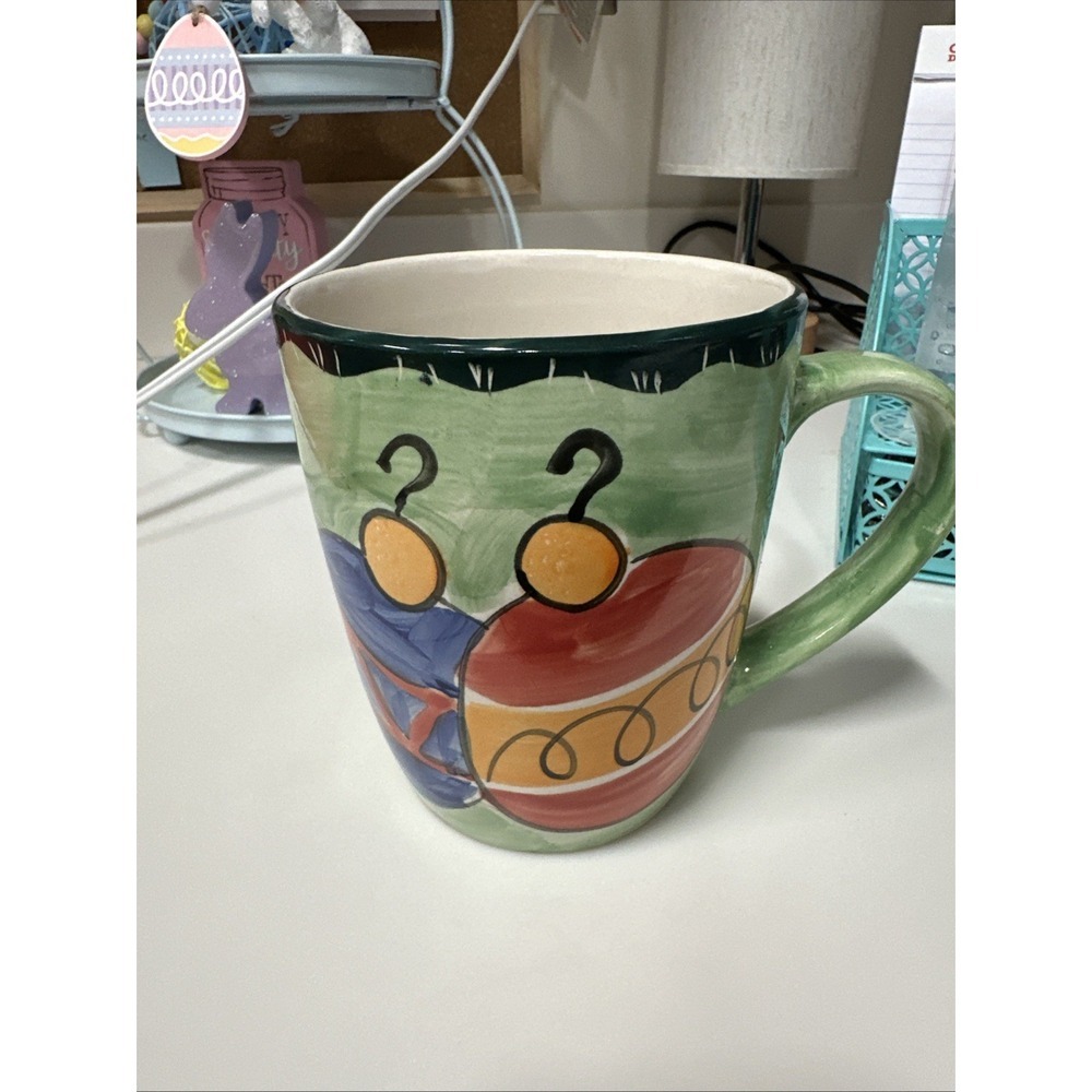 Studio 33 Christmas Ornaments Large 16oz Hand Painted‎ Mug Cup